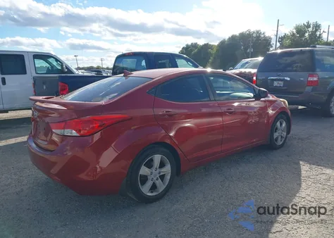 2013 Hyundai Elantra Gls из США, поврежденный, VIN KMHDH4AE7DU756222